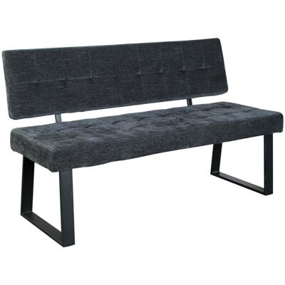 Livetastic , Dunkelgrau , Metall, Textil , 140x85x56 cm , Esszimmer, Bänke, Polsterbänke Livetastic , Dunkelgrau , Metall, Textil , 140x85x56 cm , Esszimmer, Bänke, Polsterbänke