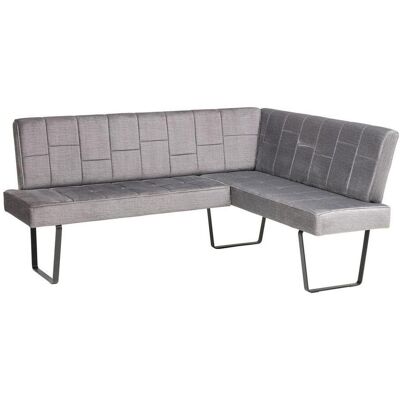 Mid.you , Dunkelgrau , Metall, Textil , L-Form , 190x150 cm , Esszimmer, Bänke, Polsterbänke Mid.you , Dunkelgrau , Metall, Textil , L-Form , 190x150 cm , Esszimmer, Bänke, Polsterbänke