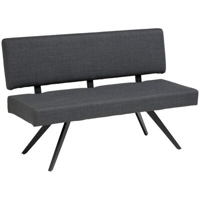 Livetastic , Dunkelgrau , Metall, Textil , 140x90x62 cm , Esszimmer, Bänke, Polsterbänke Livetastic , Dunkelgrau , Metall, Textil , 140x90x62 cm , Esszimmer, Bänke, Polsterbänke