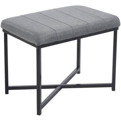 Möbelix , Grau, Schwarz , Metall, Textil , Füllung: Schaumstoff , 58x47x38 cm , Esszimmer, Bänke, Polsterbänke Möbelix , Grau, Schwarz , Metall, Textil , Füllung: Schaumstoff , 58x47x38 cm , Esszimmer, Bänke, Polsterbänke