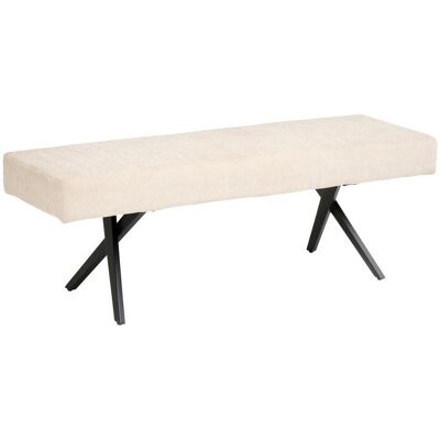 Mid.you , Beige , Metall, Textil , 140x49x47 cm , Esszimmer, Bänke, Polsterbänke Mid.you , Beige , Metall, Textil , 140x49x47 cm , Esszimmer, Bänke, Polsterbänke