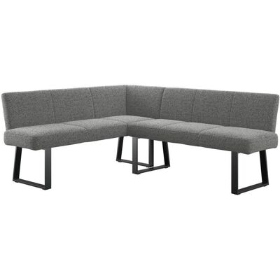 Mid.you , Grau , Metall, Textil , L-Form , 202x162 cm , Esszimmer, Bänke, Polsterbänke Mid.you , Grau , Metall, Textil , L-Form , 202x162 cm , Esszimmer, Bänke, Polsterbänke