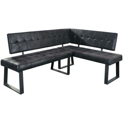 Mid.you , Schwarz , Metall, Textil , 185x134 cm , Esszimmer, Bänke, Polsterbänke Mid.you , Schwarz , Metall, Textil , 185x134 cm , Esszimmer, Bänke, Polsterbänke