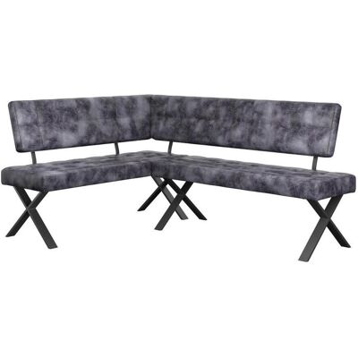 Möbelix , Anthrazit , Metall, Textil , L-Form , 200x150 cm , Esszimmer, Bänke, Polsterbänke Möbelix , Anthrazit , Metall, Textil , L-Form , 200x150 cm , Esszimmer, Bänke, Polsterbänke
