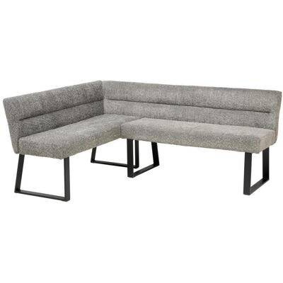 Mid.you , Grau , Metall, Textil , L-Form , 190x150 cm , Esszimmer, Bänke, Polsterbänke Mid.you , Grau , Metall, Textil , L-Form , 190x150 cm , Esszimmer, Bänke, Polsterbänke