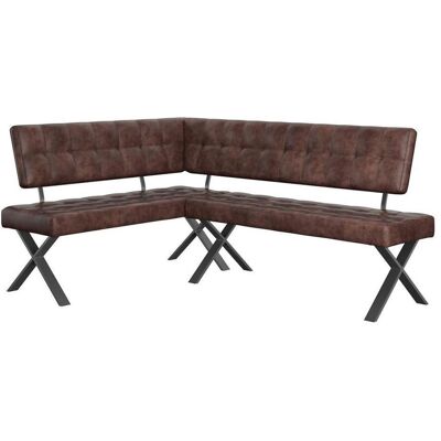 Möbelix , Anthrazit, Braun , Metall, Textil , L-Form , 200x150 cm , Esszimmer, Bänke, Polsterbänke Möbelix , Anthrazit, Braun , Metall, Textil , L-Form , 200x150 cm , Esszimmer, Bänke, Polsterbänke