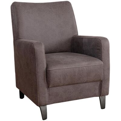 James Wood , Anthrazit , Textil , 74x95x81 cm , Wohnzimmer, Sessel, Polstersessel James Wood , Anthrazit , Textil , 74x95x81 cm , Wohnzimmer, Sessel, Polstersessel