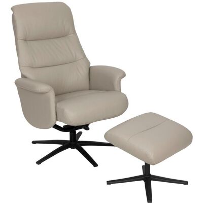 Livetastic , Hellgrau , Textil, Leder , Echtleder , Büffelleder , 76x107x79 cm , Wohnzimmer, Sessel, Relaxsessel Livetastic , Hellgrau , Textil, Leder , Echtleder , Büffelleder , 76x107x79 cm , Wohnzimmer, Sessel, Relaxsessel