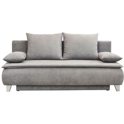 Luca Bessoni , Hellgrau , Textil , 208x100x106 cm , Wohnzimmer, Sofas & Couches, Schlafsofas, Boxspringsofas Luca Bessoni , Hellgrau , Textil , 208x100x106 cm , Wohnzimmer, Sofas & Couches, Schlafsofas, Boxspringsofas