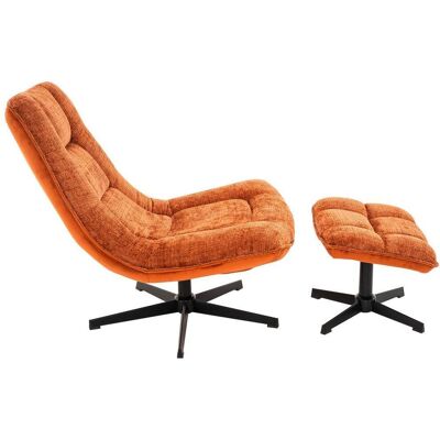 Möbelix , Orange, Schwarz , Metall, Textil , 77x88x94 cm , Sitzfläche 360° drehbar , Wohnzimmer, Sessel, Relaxsessel Möbelix , Orange, Schwarz , Metall, Textil , 77x88x94 cm , Sitzfläche 360° drehbar , Wohnzimmer, Sessel, Relaxsessel