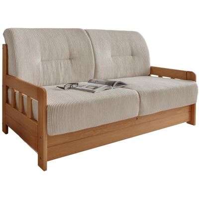 Livetastic , Kieferfarben, Beige , Holz , Kiefer , massiv , Uni , 154x88x90 cm , Made in EU , einzeln ausziehbar , Wohnzimmer, Sofas & Couches, Schlafsofas, Schlafsofas Livetastic , Kieferfarben, Beige , Holz , Kiefer , massiv , Uni , 154x88x90 cm , Made in EU , einzeln ausziehbar , Wohnzimmer, Sofas & Couches, Schlafsofas, Schlafsofas