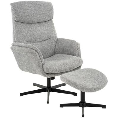 P & B , Hellgrau , Holz, Metall, Textil , Eukalyptusholz , Sperrholz , 75x110x87 cm , Wohnzimmer, Sessel, Relaxsessel P & B , Hellgrau , Holz, Metall, Textil , Eukalyptusholz , Sperrholz , 75x110x87 cm , Wohnzimmer, Sessel, Relaxsessel