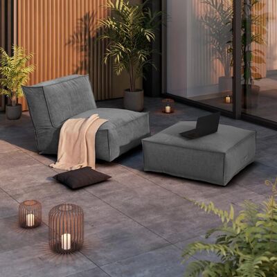 Beldano , Grau , Textil , einzeln stellbar , 95x35x95 cm , wetterbeständig, regenabweisend, lichtecht , Beldano , Grau , Textil , einzeln stellbar , 95x35x95 cm , wetterbeständig, regenabweisend, lichtecht ,