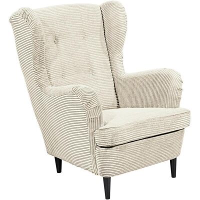 P & B , Creme , Textil , Buche , massiv , 78x102x98 cm , Wohnzimmer, Sessel, Ohrensessel P & B , Creme , Textil , Buche , massiv , 78x102x98 cm , Wohnzimmer, Sessel, Ohrensessel