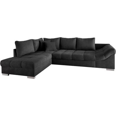 P & B , Schwarz , Textil , Buche , Füllung: Schaumstoff , 298x202 cm , Liegefunktion, Rücken echt, Armteil rechts , Wohnzimmer, Sofas & Couches, Schlafsofas, Schlafsofas P & B , Schwarz , Textil , Buche , Füllung: Schaumstoff , 298x202 cm , Liegefunktion, Rücken echt, Armteil rechts , Wohnzimmer, Sofas & Couches, Schlafsofas, Schlafsofas