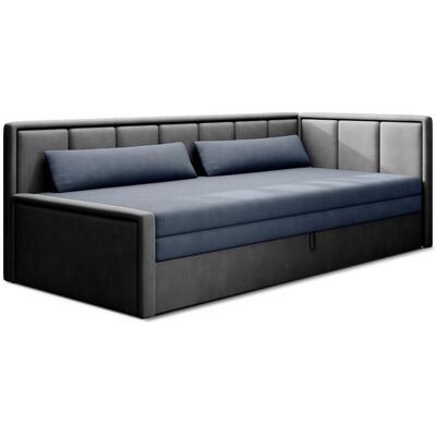 P & B , Anthrazit, Blau , Textil , 214x77x82 cm , Wohnzimmer, Sofas & Couches, Relaxliegen & Récamièren, Récamièren & Ottomanen P & B , Anthrazit, Blau , Textil , 214x77x82 cm , Wohnzimmer, Sofas & Couches, Relaxliegen & Récamièren, Récamièren & Ottomanen