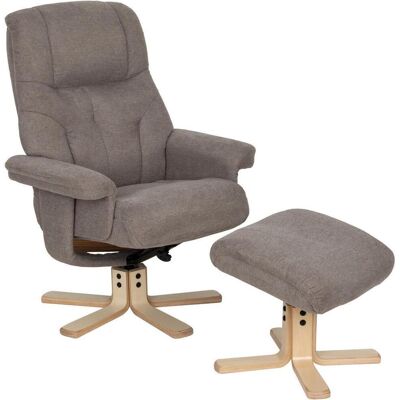 Livetastic , Graubraun , Metall , Eukalyptusholz , massiv, Sperrholz , 80x109x79 cm , Wohnzimmer, Sessel, Relaxsessel Livetastic , Graubraun , Metall , Eukalyptusholz , massiv, Sperrholz , 80x109x79 cm , Wohnzimmer, Sessel, Relaxsessel