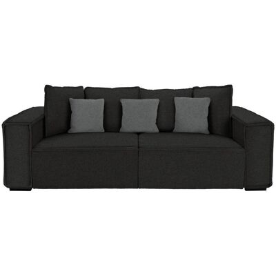 Luca Bessoni , Schwarz , Textil , 244x62x117 cm , Made in EU , Armteil links, Armteil rechts , Wohnzimmer, Sofas & Couches, Sofas, Big Sofas Luca Bessoni , Schwarz , Textil , 244x62x117 cm , Made in EU , Armteil links, Armteil rechts , Wohnzimmer, Sofas & Couches, Sofas, Big Sofas