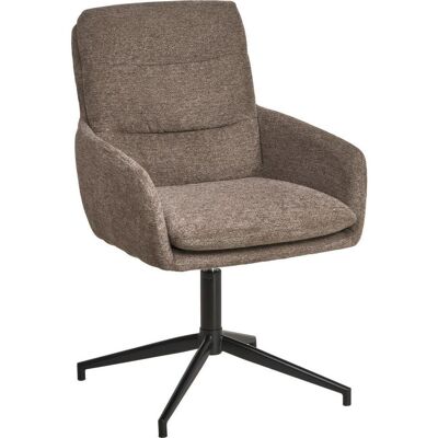 Mid.you , Braun, Schwarz , Holz, Metall, Textil , Pappel , Sperrholz , 57x88x67 cm , Bsci , Sitzfläche 360° drehbar, inklusive Armlehnen , Esszimmer, Esszimmerstühle, Polsterstühle Mid.you , Braun, Schwarz , Holz, Metall, Textil , Pappel , Sperrholz , 57x88x67 cm , Bsci , Sitzfläche 360° drehbar, inklusive Armlehnen , Esszimmer, Esszimmerstühle, Polsterstühle