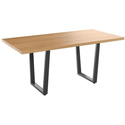 Möbelix , Naturfarben, Schwarz , Metall, Holzwerkstoff , rechteckig , 180 - 220x75x90 cm , ausziehbar , Esszimmer, Esszimmertische, Esstische, Holztische, Esstische Holz Möbelix , Naturfarben, Schwarz , Metall, Holzwerkstoff , rechteckig , 180 - 220x75x90 cm , ausziehbar , Esszimmer, Esszimmertische, Esstische, Holztische, Esstische Holz