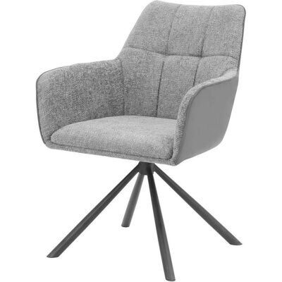 Möbelix , Grau, Schwarz , Metall, Textil , 63x84x63 cm , Sitzfläche 360° drehbar , Esszimmer, Esszimmerstühle, Polsterstühle Möbelix , Grau, Schwarz , Metall, Textil , 63x84x63 cm , Sitzfläche 360° drehbar , Esszimmer, Esszimmerstühle, Polsterstühle