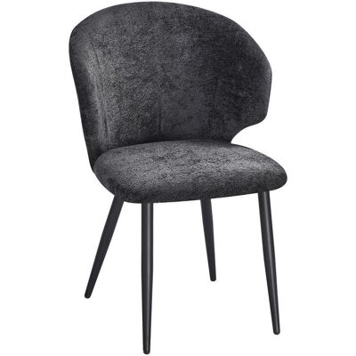 Mid.you , Schwarz , Metall, Textil , 63x84x58 cm , Esszimmer, Esszimmerstühle, Polsterstühle Mid.you , Schwarz , Metall, Textil , 63x84x58 cm , Esszimmer, Esszimmerstühle, Polsterstühle