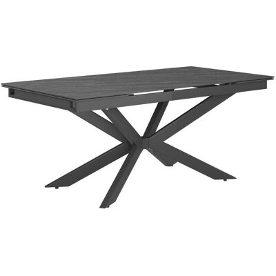 Möbelix , Grau, Schwarz , Metall, Keramik , rechteckig , 180-260x76x90 cm , ausziehbar , Möbelix , Grau, Schwarz , Metall, Keramik , rechteckig , 180-260x76x90 cm , ausziehbar ,