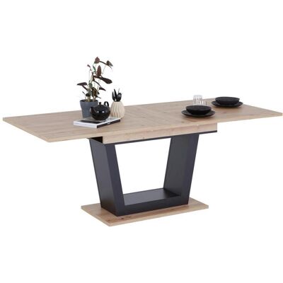 Möbelix , Schwarz, Eiche Artisan , Holzwerkstoff , rechteckig , 90x77.3x160-200 cm , ausziehbar , Esszimmer, Esszimmertische, Esstische, Holztische, Esstische Holz Möbelix , Schwarz, Eiche Artisan , Holzwerkstoff , rechteckig , 90x77.3x160-200 cm , ausziehbar , Esszimmer, Esszimmertische, Esstische, Holztische, Esstische Holz