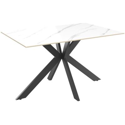 Möbelix , Schwarz, Weiß , Metall, Keramik , rechteckig , 140x75x90 cm , Esszimmer, Esszimmertische, Esstische, Esstische eckig Möbelix , Schwarz, Weiß , Metall, Keramik , rechteckig , 140x75x90 cm , Esszimmer, Esszimmertische, Esstische, Esstische eckig