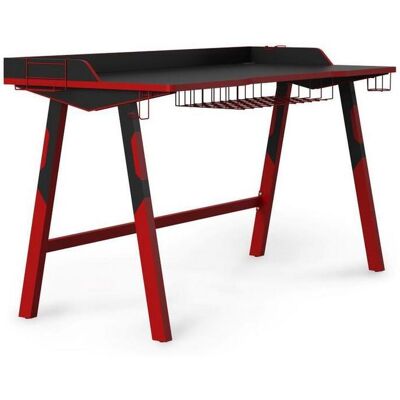 Mid.you , Rot, Schwarz , Metall, Holzwerkstoff , rechteckig , 81x65x137 cm , Büromöbel, Schreibtische, Gaming-Tische Mid.you , Rot, Schwarz , Metall, Holzwerkstoff , rechteckig , 81x65x137 cm , Büromöbel, Schreibtische, Gaming-Tische