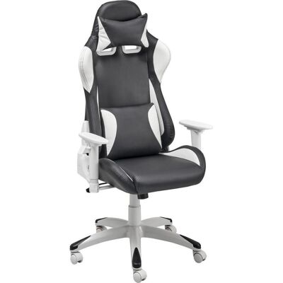 Livetastic , Schwarz, Weiß , Kunststoff, Textil , 66x126-134x59 cm , Büromöbel, Bürostühle, Gaming Stühle Livetastic , Schwarz, Weiß , Kunststoff, Textil , 66x126-134x59 cm , Büromöbel, Bürostühle, Gaming Stühle