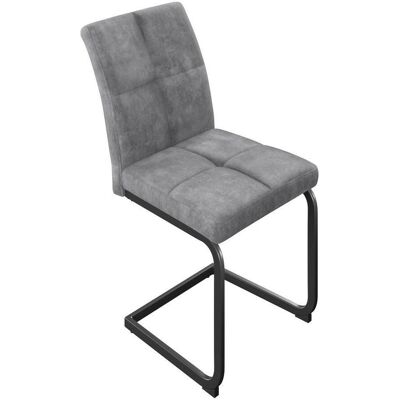Möbelix , Grau, Schwarz , Metall, Textil , 45x93x61 cm , Esszimmer, Esszimmerstühle, Polsterstühle Möbelix , Grau, Schwarz , Metall, Textil , 45x93x61 cm , Esszimmer, Esszimmerstühle, Polsterstühle