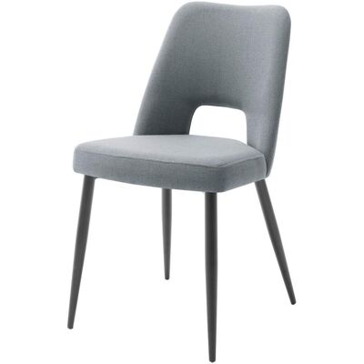 Mid.you , Grau, Schwarz , Metall, Textil , 45x86x59 cm , Esszimmer, Esszimmerstühle, Polsterstühle Mid.you , Grau, Schwarz , Metall, Textil , 45x86x59 cm , Esszimmer, Esszimmerstühle, Polsterstühle