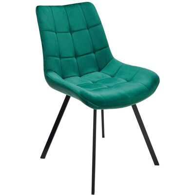 Luca Bessoni , Grün, Schwarz , Metall, Textil , 54x86x62 cm , Esszimmer, Esszimmerstühle, Polsterstühle Luca Bessoni , Grün, Schwarz , Metall, Textil , 54x86x62 cm , Esszimmer, Esszimmerstühle, Polsterstühle