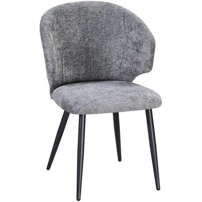 Mid.you , Grau, Schwarz , Metall, Textil , 63x84x58 cm , Esszimmer, Esszimmerstühle, Polsterstühle Mid.you , Grau, Schwarz , Metall, Textil , 63x84x58 cm , Esszimmer, Esszimmerstühle, Polsterstühle