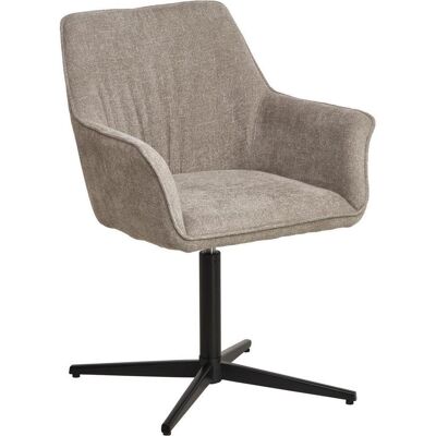 Mid.you , Schwarz, Taupe , Holz, Metall, Textil , Pappel , Sperrholz , 60x86.5x61 cm , Sitzfläche 360° drehbar, inklusive Armlehnen , Esszimmer, Esszimmerstühle, Polsterstühle Mid.you , Schwarz, Taupe , Holz, Metall, Textil , Pappel , Sperrholz , 60x86.5x61 cm , Sitzfläche 360° drehbar, inklusive Armlehnen , Esszimmer, Esszimmerstühle, Polsterstühle