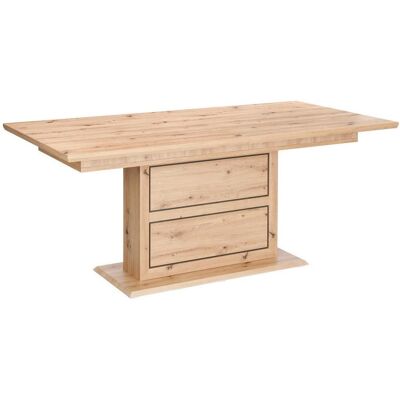 Möbelix , Anthrazit, Eichefarben , Holzwerkstoff , rechteckig , 180-220x76.5x90 cm , ausziehbar , Esszimmer, Esszimmertische, Esstische, Holztische, Esstische Holz Möbelix , Anthrazit, Eichefarben , Holzwerkstoff , rechteckig , 180-220x76.5x90 cm , ausziehbar , Esszimmer, Esszimmertische, Esstische, Holztische, Esstische Holz