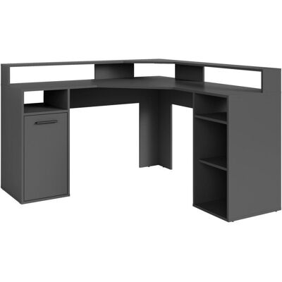 Mid.you , Anthrazit , Holzwerkstoff , Freiform , 139x90.8x139 cm , FSC MIX , Kabeldurchlass, Stauraum, Regal , Büromöbel, Schreibtische, Eckschreibtische Mid.you , Anthrazit , Holzwerkstoff , Freiform , 139x90.8x139 cm , FSC MIX , Kabeldurchlass, Stauraum, Regal , Büromöbel, Schreibtische, Eckschreibtische
