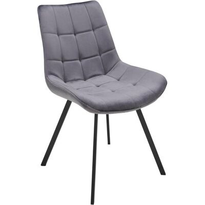 Luca Bessoni , Grau, Schwarz , Metall, Textil , 54x86x62 cm , Esszimmer, Esszimmerstühle, Polsterstühle Luca Bessoni , Grau, Schwarz , Metall, Textil , 54x86x62 cm , Esszimmer, Esszimmerstühle, Polsterstühle
