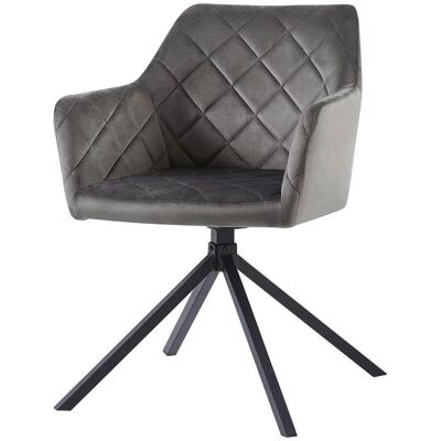 Möbelix , Grau, Schwarz , Metall, Textil , Füllung: Schaumstoff , 56x81x60.5 cm , Sitzfläche 360° drehbar , Esszimmer, Esszimmerstühle, Polsterstühle Möbelix , Grau, Schwarz , Metall, Textil , Füllung: Schaumstoff , 56x81x60.5 cm , Sitzfläche 360° drehbar , Esszimmer, Esszimmerstühle, Polsterstühle