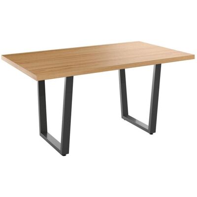 Möbelix , Naturfarben, Schwarz , Metall, Holzwerkstoff , rechteckig , 160x75x90 cm , Esszimmer, Esszimmertische, Esstische, Holztische, Esstische Holz Möbelix , Naturfarben, Schwarz , Metall, Holzwerkstoff , rechteckig , 160x75x90 cm , Esszimmer, Esszimmertische, Esstische, Holztische, Esstische Holz