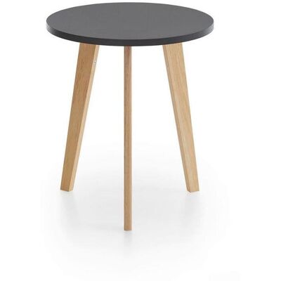 Mid.you , Schwarz , Holz , Pinie , rund , 50x45.8x50 cm , FSC MIX , Mid.you , Schwarz , Holz , Pinie , rund , 50x45.8x50 cm , FSC MIX ,