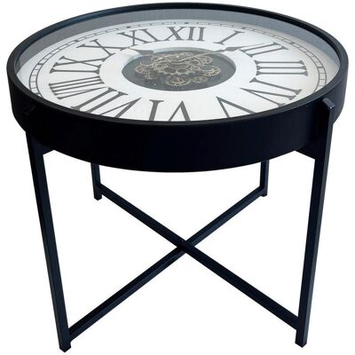 Möbelix , Schwarz, Weiß , Metall, Glas , rund , 71.5x57x71.5 cm , klappbar, einfacher Aufbau , Wohnzimmer, Wohnzimmertische, Couchtische, Couchtische rund Möbelix , Schwarz, Weiß , Metall, Glas , rund , 71.5x57x71.5 cm , klappbar, einfacher Aufbau , Wohnzimmer, Wohnzimmertische, Couchtische, Couchtische rund