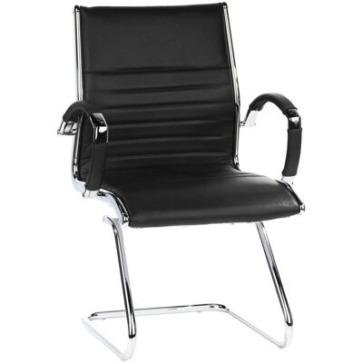 Mid.you , Schwarz, Chromfarben , Metall , Echtleder,Kombination Echtleder/Lederlook , 62x94x46 cm , ergonomische Rückenlehne , Mid.you , Schwarz, Chromfarben , Metall , Echtleder,Kombination Echtleder/Lederlook , 62x94x46 cm , ergonomische Rückenlehne ,