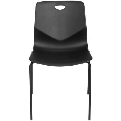 Mid.you , Schwarz , Metall , 46x87x55 cm , stapelbar , Büromöbel, Bürostühle, Besucherstühle Mid.you , Schwarz , Metall , 46x87x55 cm , stapelbar , Büromöbel, Bürostühle, Besucherstühle
