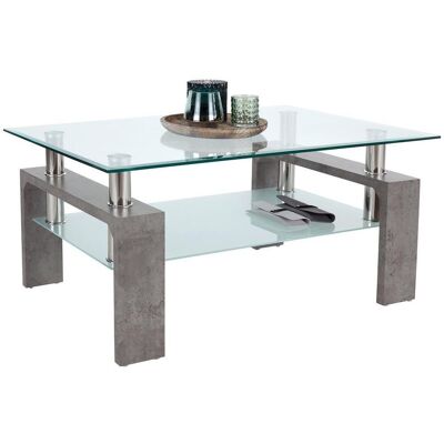 Möbelix , Klar, Weiß, Hellgrau , Glas, Holzwerkstoff , rechteckig , 100x45x60 cm , Wohnzimmer, Wohnzimmertische, Couchtische, Couchtische Glas Möbelix , Klar, Weiß, Hellgrau , Glas, Holzwerkstoff , rechteckig , 100x45x60 cm , Wohnzimmer, Wohnzimmertische, Couchtische, Couchtische Glas