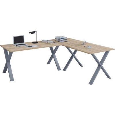 VCM Lona Schreibtisch - Rechteckig, Melamin, Stahl X-Gestell - 130x50cm VCM Lona Schreibtisch - Rechteckig, Melamin, Stahl X-Gestell - 130x50cm