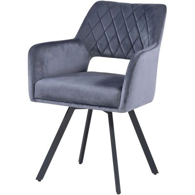Möbelix , Grau, Schwarz , Metall, Textil , Füllung: Schaumstoff, Taschenfederkern , 57x86x61 cm , Esszimmer, Esszimmerstühle, Polsterstühle Möbelix , Grau, Schwarz , Metall, Textil , Füllung: Schaumstoff, Taschenfederkern , 57x86x61 cm , Esszimmer, Esszimmerstühle, Polsterstühle