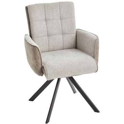 Livetastic , Grau, Schwarz , Holz, Metall, Textil , Pappel , Sperrholz , Füllung: Schaumstoff , 61x91x64 cm , Sitzfläche 360° drehbar , Esszimmer, Esszimmerstühle, Polsterstühle Livetastic , Grau, Schwarz , Holz, Metall, Textil , Pappel , Sperrholz , Füllung: Schaumstoff , 61x91x64 cm , Sitzfläche 360° drehbar , Esszimmer, Esszimmerstühle, Polsterstühle