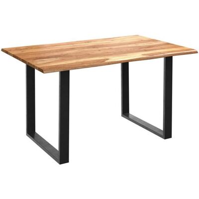 Möbelix , Schwarz, Akaziefarben , Holz, Metall , Akazie , vollmassiv , Holz , rechteckig , 140x76x90 cm , Esszimmer, Esszimmertische, Esstische, Holztische, Esstische Holz Möbelix , Schwarz, Akaziefarben , Holz, Metall , Akazie , vollmassiv , Holz , rechteckig , 140x76x90 cm , Esszimmer, Esszimmertische, Esstische, Holztische, Esstische Holz